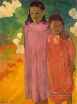 Piti Teina Deux soeurs postimpressionnisme Primitivisme Paul Gauguin Peinture à l'huile